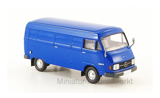 Brekina 13300 Mercedes L 206D Kasten, blau, ohne Kartonschuber, 1970 1:87