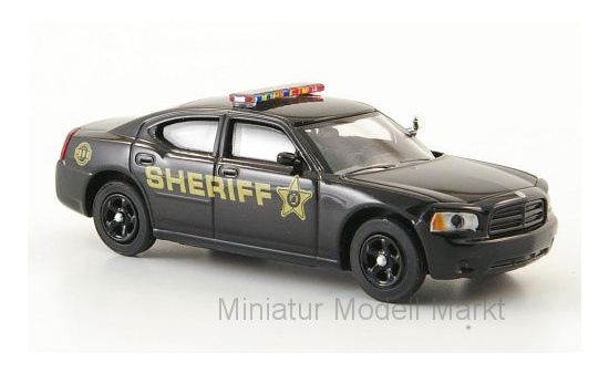 Ricko 38468 Dodge Charger, schwarz, Sheriff, Polizei (USA) 1:87