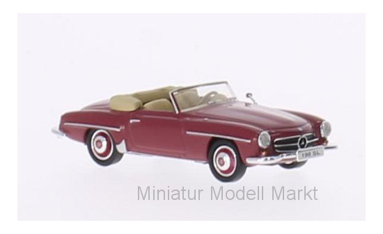 Ricko 38093 Mercedes 190 SL (W121 BII), dunkelrot 1:87