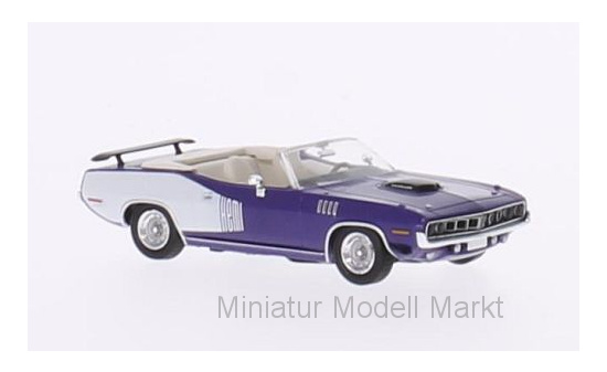 Ricko 38283 Plymouth HEMI Cuda Convertible, metallic-violett/Dekor, 1971 1:87