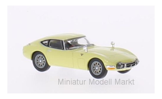 Ricko 38616 Toyota 2000 GT, hellgelb, RHD 1:87