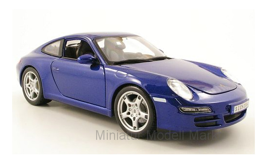 Maisto 31692BLUE Porsche 911 (997) Carrera S, metallic-blau 1:18