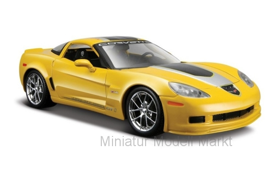 Maisto 31203YELLOW Chevrolet Corvette Z06 GT1, gelb, Commemorative Edition , 2009 1:24