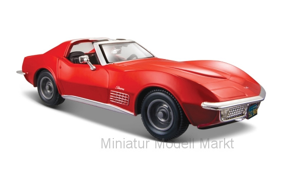 Maisto 31202RED Chevrolet Corvette, rot, 1970 1:24