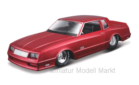 Maisto 32530RED Chevrolet Monte Carlo SS, metallic-rot, 1986 1:24