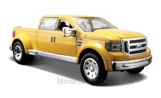 Maisto 31213YELLOW Ford F-350 Mighty Super Duty, gelb, 1:31 1:24