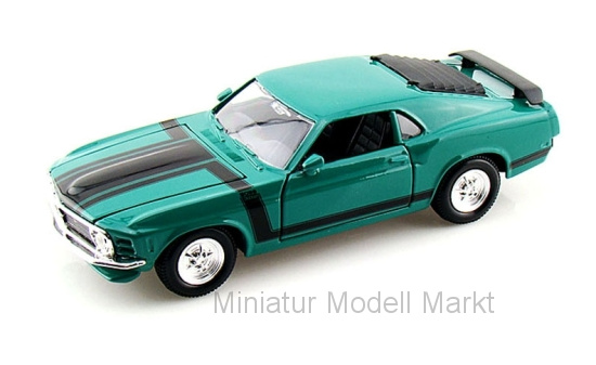 Maisto 31943GREEN Ford Mustang Boss 302, grün, 1970 1:24