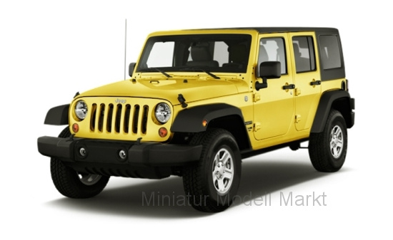 Maisto 31268YELLOW Jeep Wrangler Limited, gelb, 2015 1:24