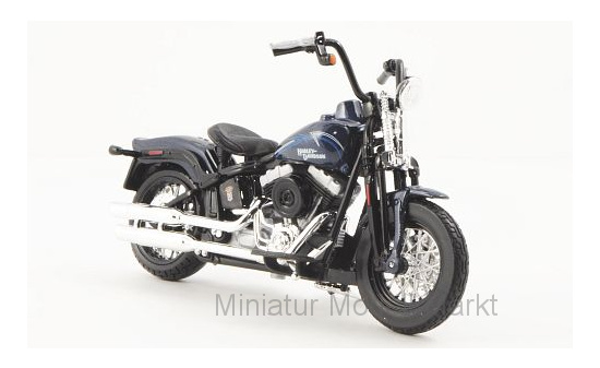 Maisto 20-11071BLUE Harley Davidson FLSTSB Cross Bones, metallic-dunkelblau, 2008 1:18