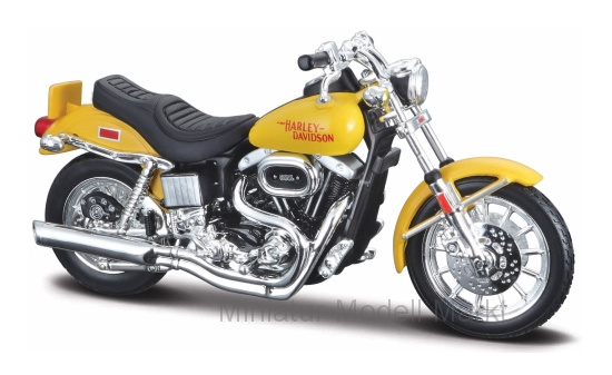 Maisto 20-18866YELLOW Harley Davidson FXS Low Rider, gelb, 1977 1:18