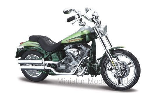 Maisto 20-18859GREEN Harley Davidson FXSTDSE CVO, metallic-grün, 2004 1:18