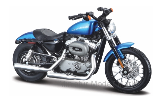 Maisto 20-18861BLUE Harley Davidson XL 1200N Nightster, metallic-blau, 2012 1:18