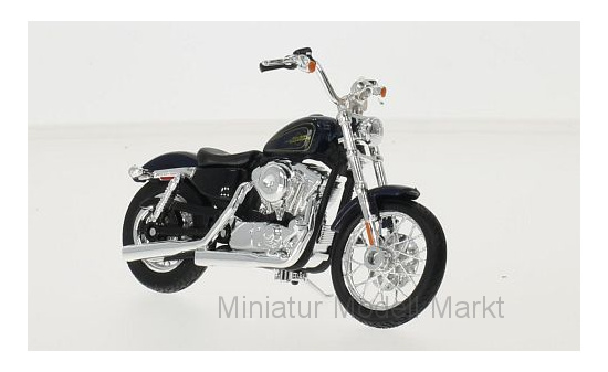 Maisto 20-15965BLUE Harley Davidson XL 1200V Seventy-Two, metallic-dunkelblau/dunkelblau, 2012 1:18