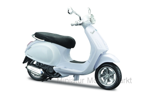 Maisto 20-16886WHITE Vespa Primavera 150, weiss, 2014 1:18