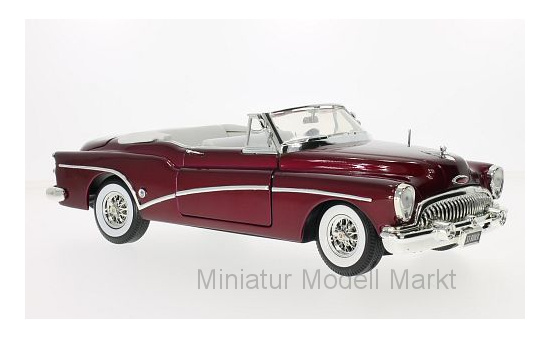 Motormax 73129MET-RED Buick Skylark, metallic-dunkelrot, 1953 1:18