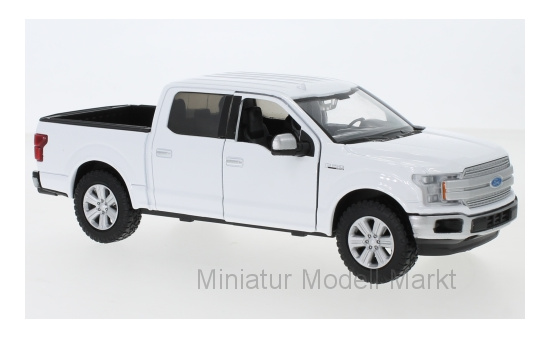 Motormax 79363white Ford Ford F-150 Lariat Crew Cab, weiss, Maßstab ca. 1:27, 2019 1:24