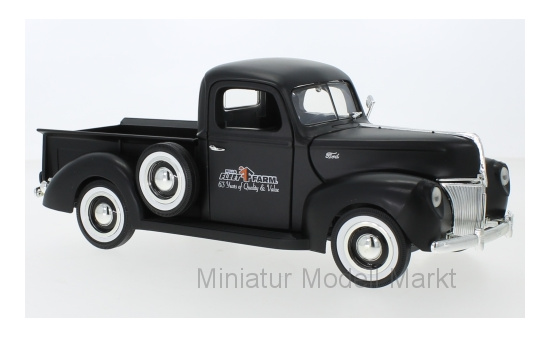 Motormax 73170MATT-BLACK Ford Pickup, matt-schwarz, 1940 1:18