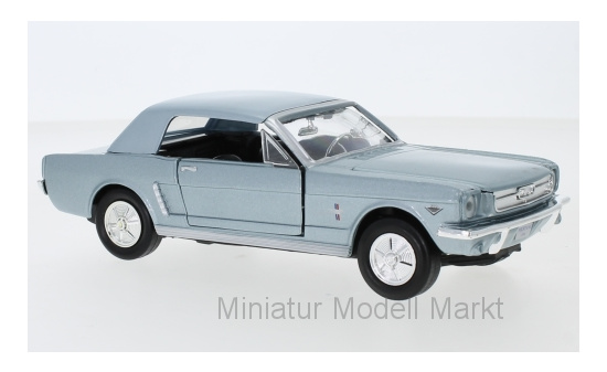 Motormax 73273LIGHT-BLUE Ford Mustang Hardtop, 1964 1:24