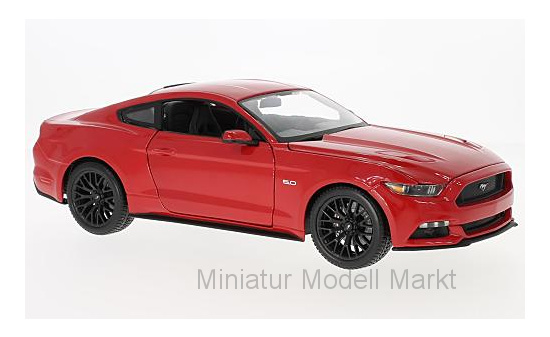 Maisto 31197RED Ford Mustang, rot, 2015 1:18