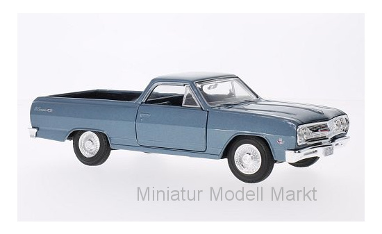 Maisto 31977BLUE Chevrolet El Camino, metallic-blau, 1:25, 1965 1:24