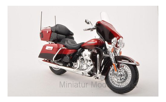 Maisto 32323 Harley Davidson FLHTK Electra Glide Ultra Limited, metallic-rot/metallic-dunkelbraun, 2013 1:12