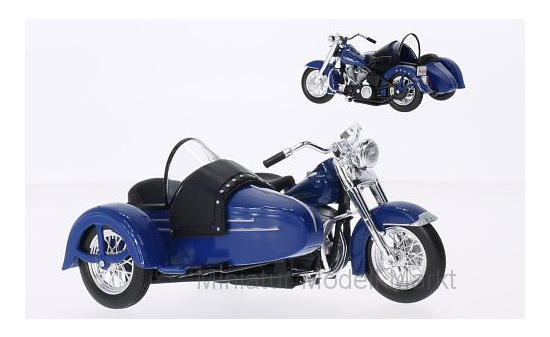 Maisto 020-03175 Harley Davidson FL Hydra Glide, blau, 1952 1:18