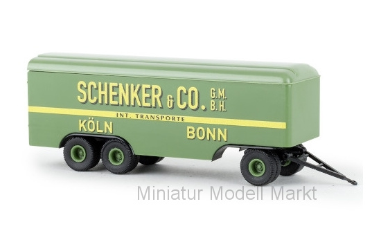 Brekina BRE55298 Anhänger 3achs Koffer - Schenker Köln Bonn - Vorbestellung 1:87