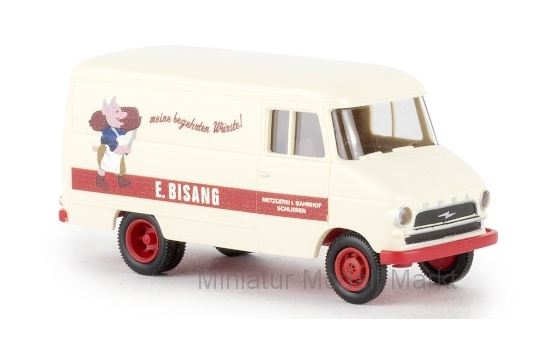 Brekina 35623 Opel Blitz Kasten A, E. Bisang, 1959 1:87