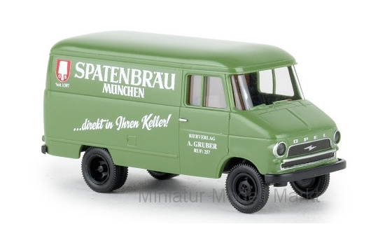 Brekina 35624 Opel Blitz Kasten A, Spatenbräu, 1959 1:87