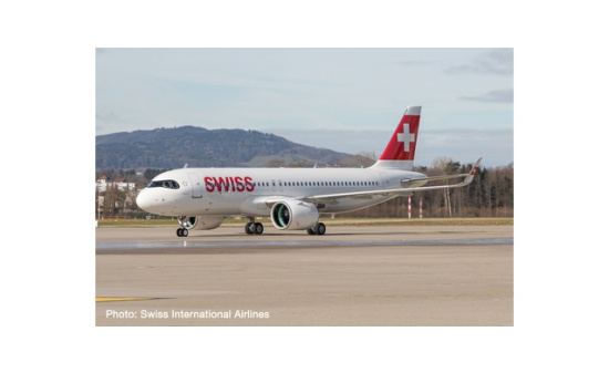Herpa 534413 Swiss International Air Lines Airbus A320neo - Vorbestellung 1:500
