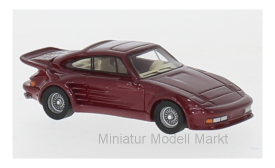 BoS-Models 87655 Porsche 911 Turbo Gemballa Avalanche, metallic-rot, 1986 1:87