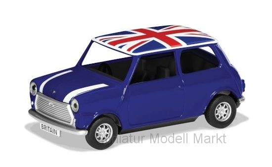Corgi GS82113 Mini Cooper, blau/weiss, RHD, Union Jack, Best of British 1:36