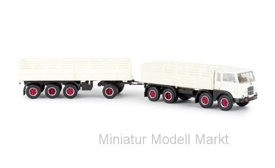 Brekina 58412 Fiat 690 Millepiedi, weiss/schwarz, 1961 1:87