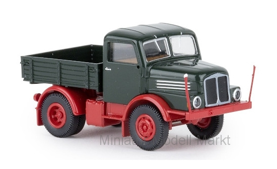 Brekina 71452 IFA S 4000-1 Zugmaschine, dunkelgrün/rot, 1965 1:87