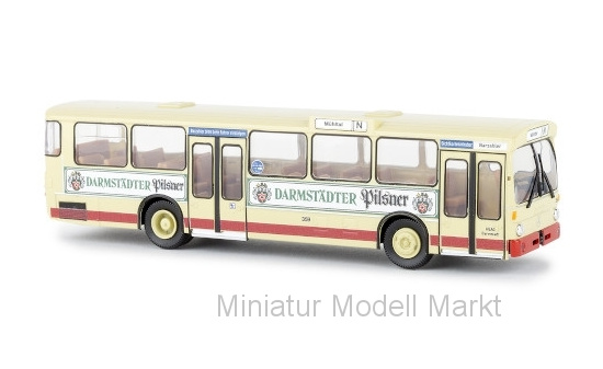 Brekina 50784 Mercedes O 305 Stadtbus, Darmstadt - Darmstädter Pilsner, 1972 1:87