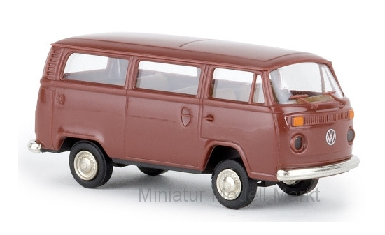 Brekina 33146 VW T2 Kombi, dunkelbraun, 1972 1:87