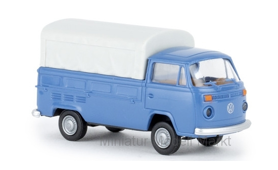 Brekina 33930 VW T2 Pritsche, blau, 1972 1:87