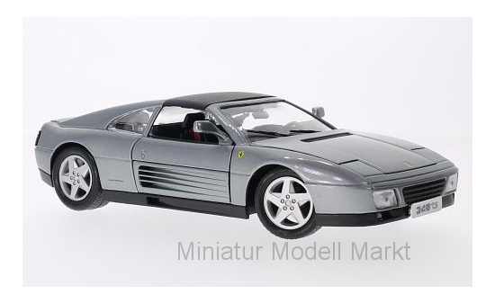 Bburago 18-16006MET-GREY Ferrari 348ts, metallic-grau 1:18