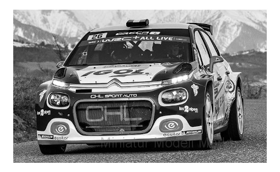 IXO RAM748 Citroen C3 R5, No.26, Rallye WM, Rallye Monte Carlo, Y.Bonato/B.Boulloud, 2020 1:43