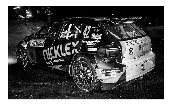 IXO RAM752 VW Polo GTI R5, No.42, Rallye WM, Rallye Monte Carlo, O.Burri/A.Levratti, 2020 1:43