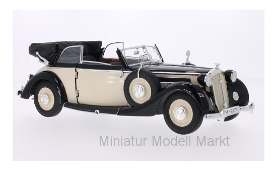 Ricko 32152 Horch 930 V Cabriolet, beige/schwarz, 1939 1:18