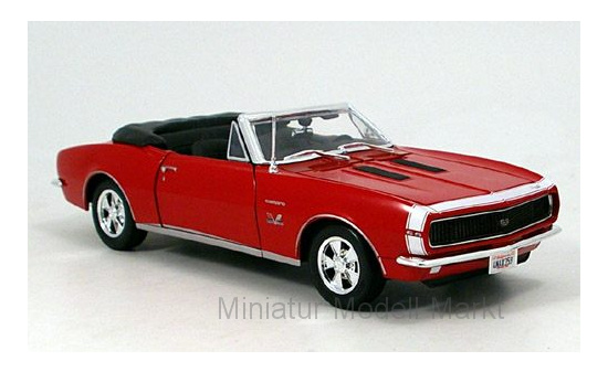 Maisto 31684RED Chevrolet Camaro SS 396 Cabriolet, rot, ohne Vitrine, 1967 1:18
