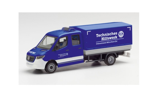 Herpa 095525 Mercedes-Benz Sprinter 18 Doppelkabine THW München Ost - Vorbestellung 1:87