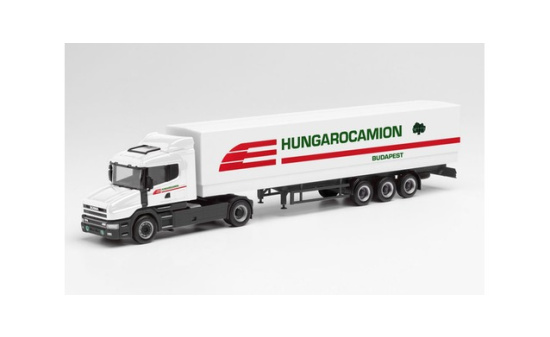 Herpa 312080 Scania Hauber Planen-Sattelzug Hungarocamion - Vorbestellung 1:87