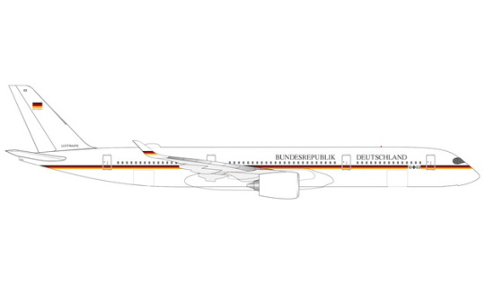 Herpa 534468 Luftwaffe Flugbereitschaft Airbus A350-900 10+03 - Vorbestellung 1:500