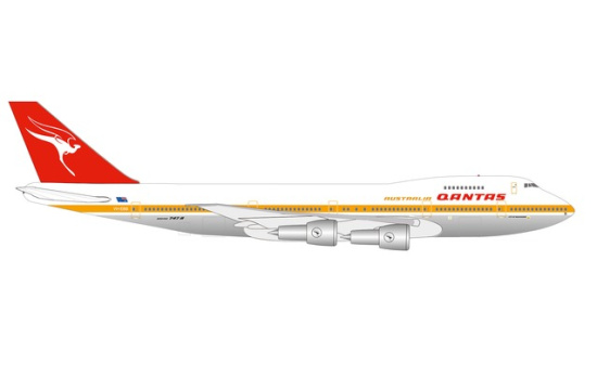 Herpa 534482 Qantas Boeing 747-200 Centenary Series VH-EBB City of Melbourne 1:500