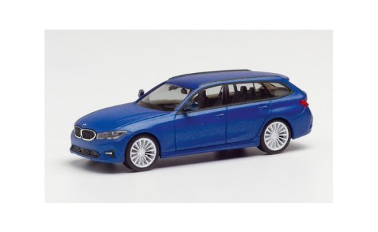 Herpa 430821 BMW 3er Touring, tansanitblau metallic - Vorbestellung 1:87