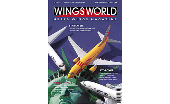 Herpa 199155 WINGSWORLD 3/2001 Das Herpa Wings Magazin - Vorbestellung 