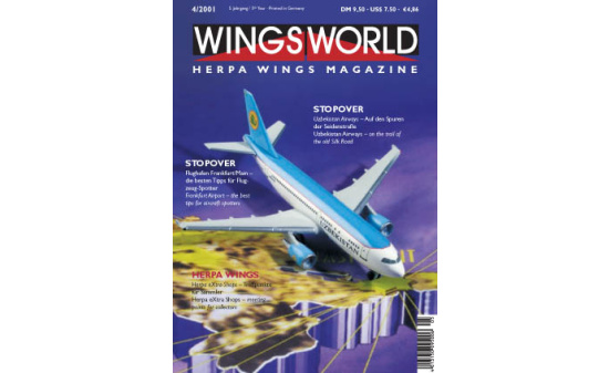Herpa 199162 WINGSWORLD 4/2001 Das Herpa Wings Magazin - Vorbestellung 
