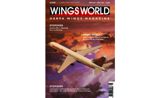 Herpa 199186 WINGSWORLD 6/2001 Das Herpa Wings Magazin - Vorbestellung 